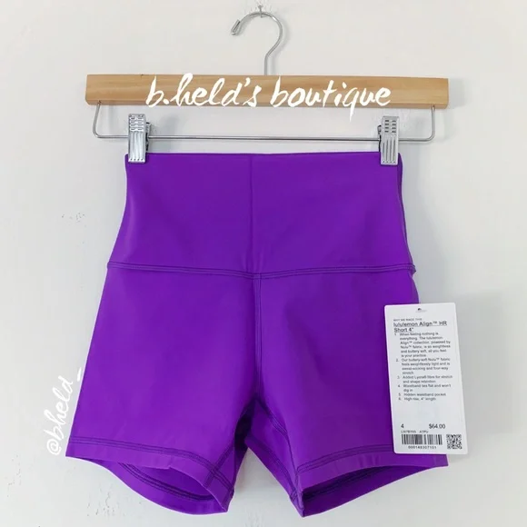 Lululemon Align Highrise Short 4 In Atomic Purple Size 4 Brand